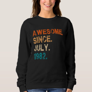 Sudadera Impresionante desde julio de 1982 40 cumpleaños vi