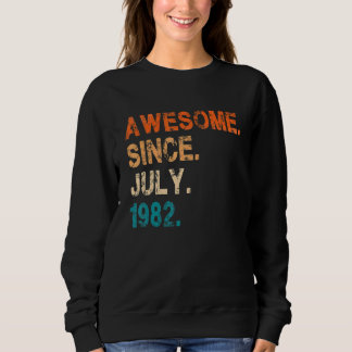 Sudadera Impresionante desde julio de 1982 40 cumpleaños vi