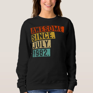 Sudadera Impresionante desde julio de 1982 40 cumpleaños vi