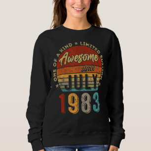 Sudadera Impresionante desde julio de 1983 Vintage cumpleañ