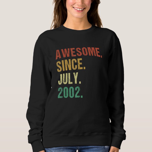 Sudadera Impresionante desde julio de 2002 20º cumpleaños 2 (Anverso)