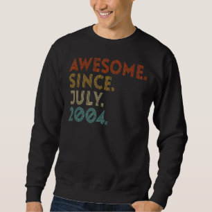 Sudadera Impresionante desde julio de 2004 Vintage 18th Bir