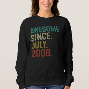 Sudadera Impresionante desde julio de 2008 Vintage 14th Bir