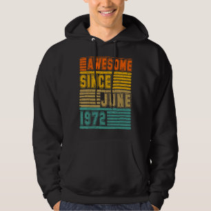 Sudadera Impresionante desde junio de 1972 Vintage 50 Hombr