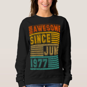 Sudadera Impresionante Desde Junio De 1977 Vintage 45 Hombr