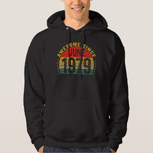 Sudadera Impresionante desde junio de 1979 44º cumpleaños d