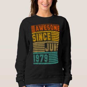 Sudadera Impresionante desde junio de 1979 Vintage 43 Hombr