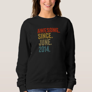 Sudadera Impresionante desde junio de 2014 8 cumpleaños Vin