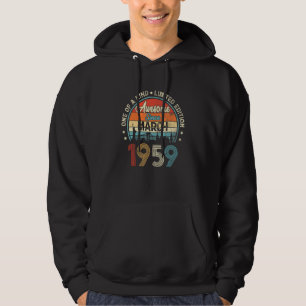 Sudadera Impresionante desde marzo de 1959 Vintage 63 cumpl