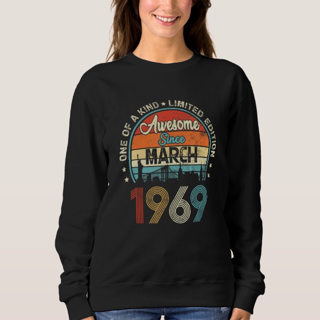 Sudadera Impresionante desde marzo de 1969 Viñeta 53 cumple (Anverso)