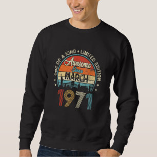 Sudadera Impresionante desde marzo de 1971 Viejo cumpleaños