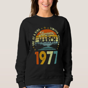 Sudadera Impresionante desde marzo de 1977 Vintage 45 cumpl