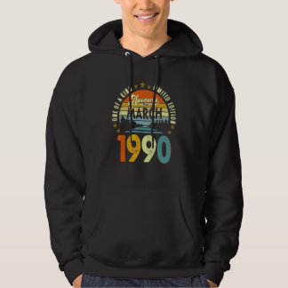 Sudadera Impresionante desde marzo de 1990 Vintage cumpleañ