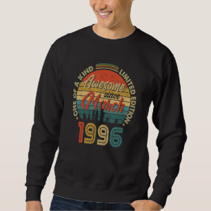Sudadera Impresionante desde marzo de 1996 Vintage cumpleañ