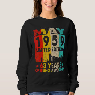 Sudadera Impresionante desde mayo de 1959 63ª retro de cose