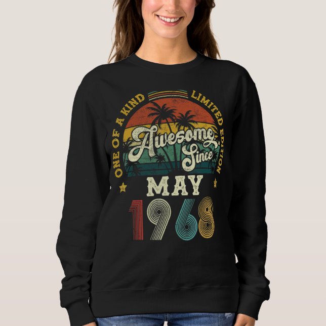 Sudadera Impresionante desde mayo de 1968 Vive 54º cumpleañ (Anverso)