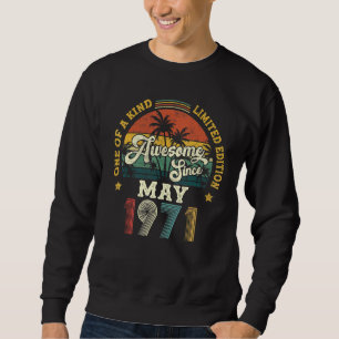 Sudadera Impresionante desde mayo de 1971 Vintage 51º cumpl