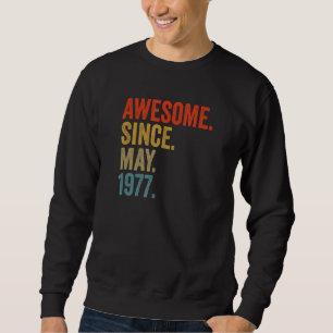 Sudadera Impresionante desde mayo de 1977 45º retro de cose