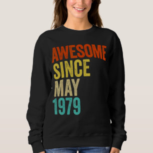Sudadera Impresionante desde mayo de 1979 Vintage 43 Hombre
