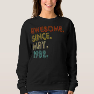Sudadera Impresionante desde mayo de 1982 Vintage 40 cumple