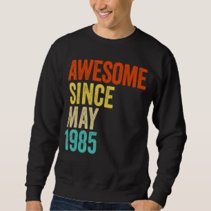 Sudadera Impresionante Desde Mayo De 1985 Vintage 37 Hombre