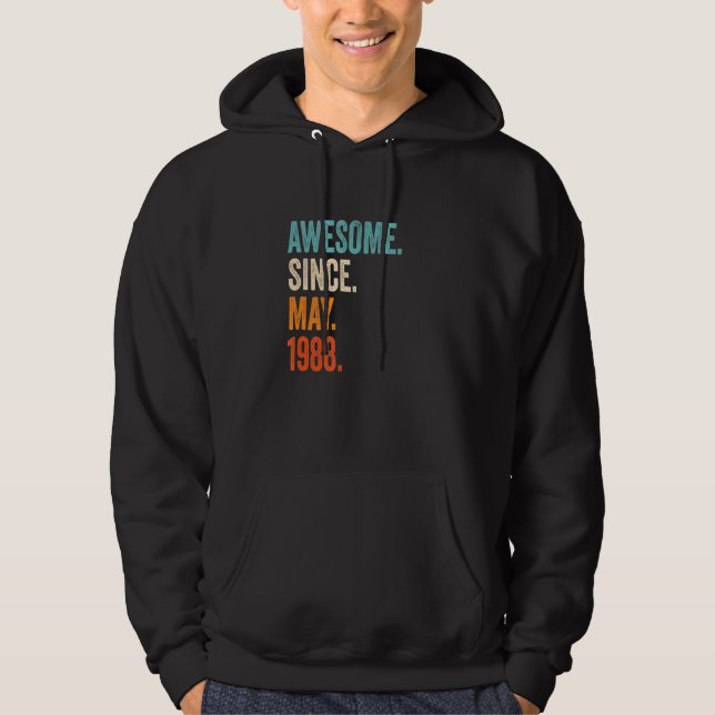 Sudadera Impresionante desde mayo de 1988 35º cumpleaños (Anverso)