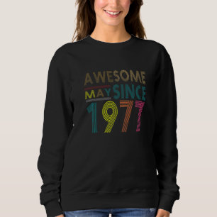 Sudadera Impresionante Desde Mayo Nacido En 1977 Vintage 45