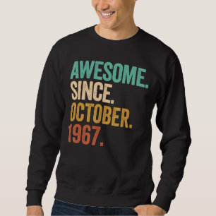 Sudadera Impresionante desde octubre de 1967 55 años de eda