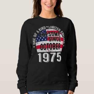Sudadera Impresionante desde octubre de 1975 Vintage US.