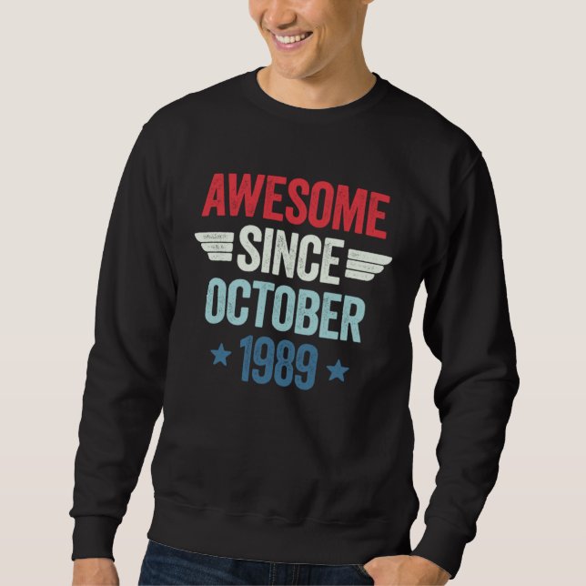 Sudadera Impresionante desde octubre de 1989 (Anverso)