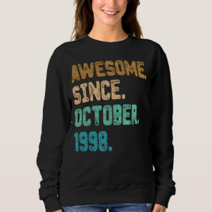 Sudadera Impresionante desde octubre de 1998 Vintage cumple