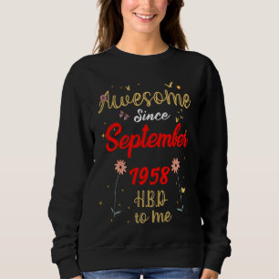 Sudadera Impresionante desde septiembre de 1958 cumpleaños