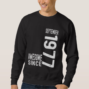 Sudadera Impresionante Desde Septiembre De 1977 Nacido En 1