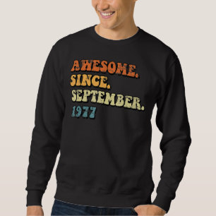 Sudadera Impresionante desde septiembre de 1977 Retro Groov