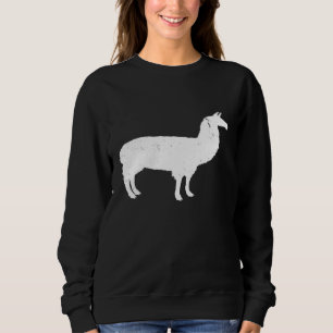 Sudadera Impresionante Guay de corte animal de Llama Blanca