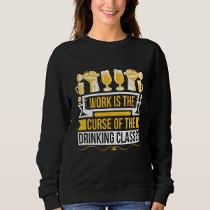 Sudadera Impresionante mujer de la cerveza que bebe alcohol