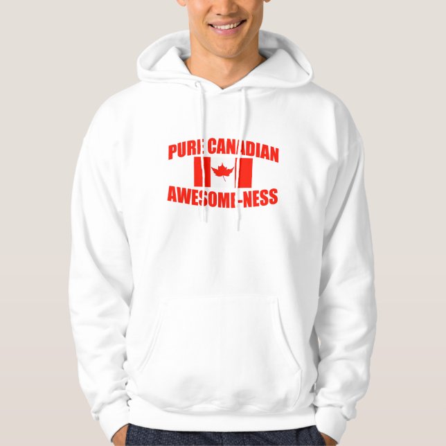 Sudadera Impresionante-ness canadiense puro (Anverso)
