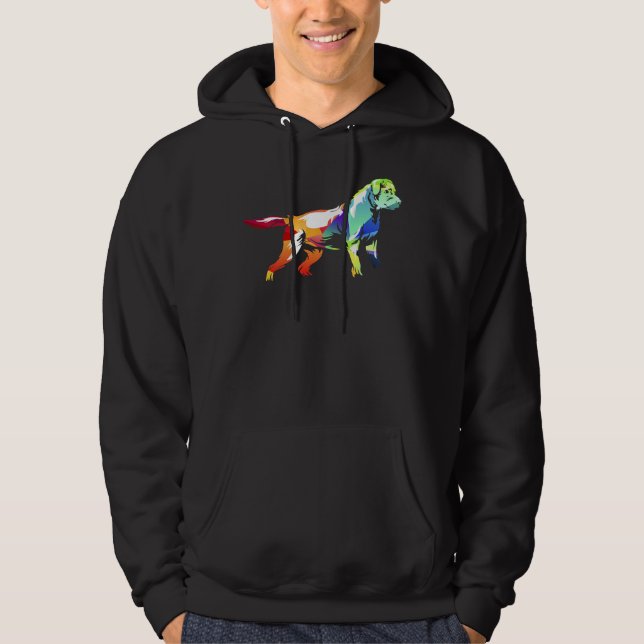 Sudadera Impresionante perro de Rottweiler (Anverso)