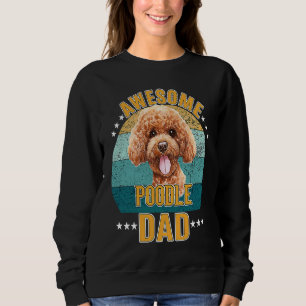 Sudadera Impresionante perro padre retro de caniche