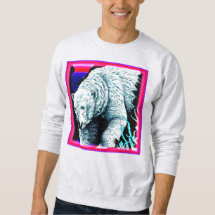 Sudadera Impresionante pintura de un oso polar. ¡Hazte con