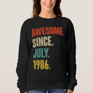 Sudadera Impresionante regalo desde julio de 1986 de 36 año