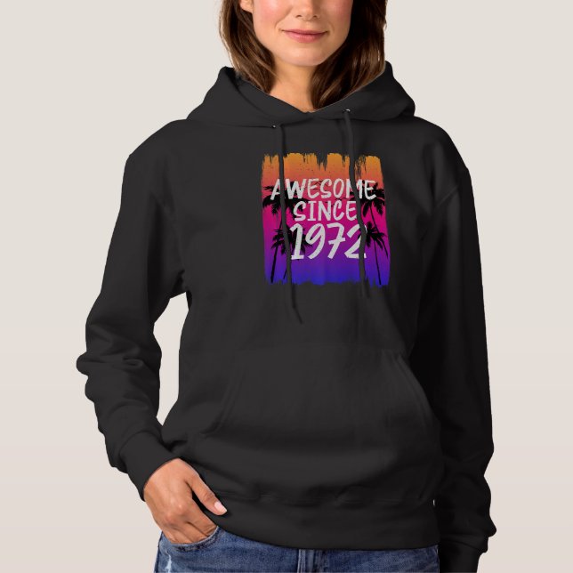 Sudadera Impresionante vintage desde 1972 retro (Anverso)