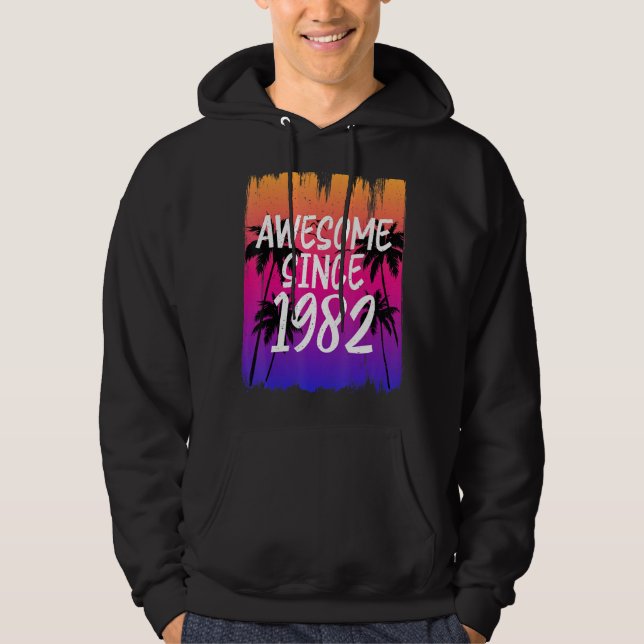 Sudadera Impresionante vintage desde 1982 retro (Anverso)