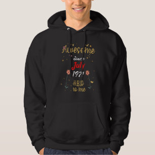 Sudadera Impresionantes desde julio de 1971 Flores De Cute