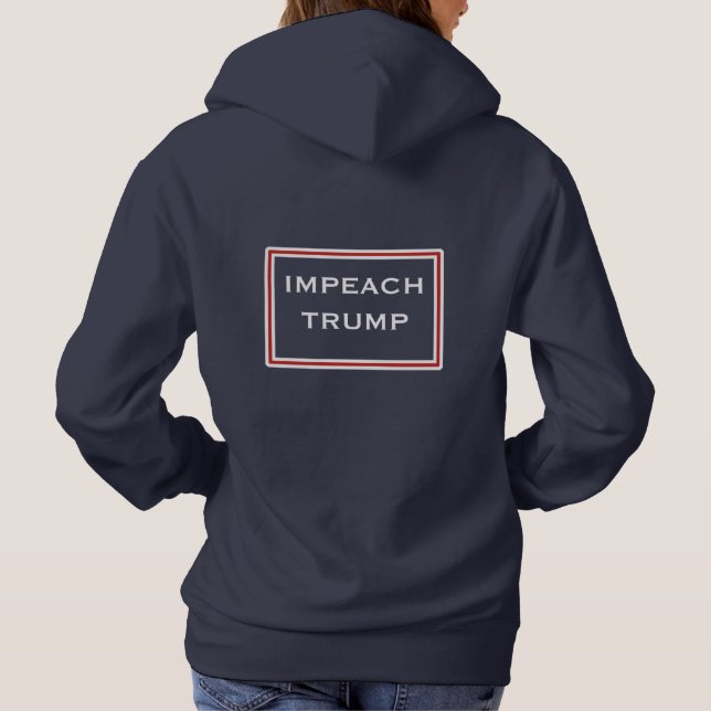 Sudadera Impresionar a Trump en rojo y blanco (Reverso)