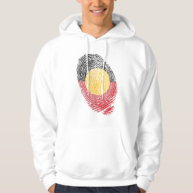 Sudadera Impresiones digitales de Australia aborigen (Anverso)