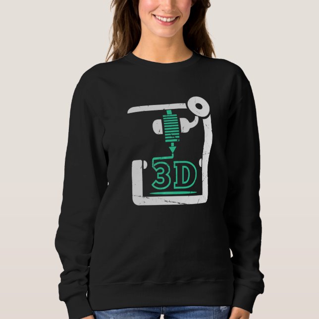 Sudadera Impresora 3d Código Cnc G Impresora 3d (Anverso)