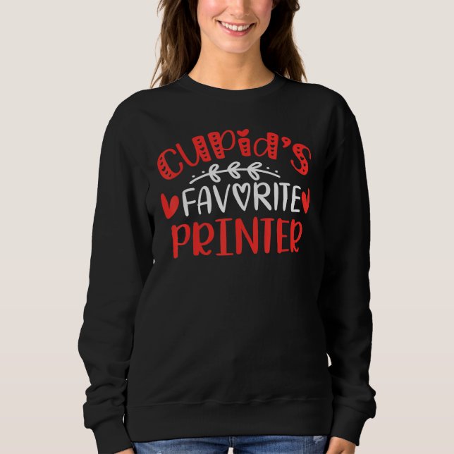 Sudadera Impresora favorita Cupid S Romance Parejas Hombres (Anverso)