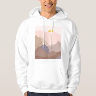 Sudadera Imprimir arte de las montañas de Boho