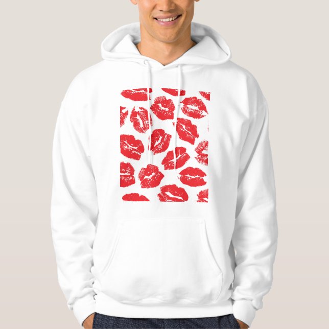 Sudadera Imprint Kiss Red Lips: Vieja sin Marea (Anverso)